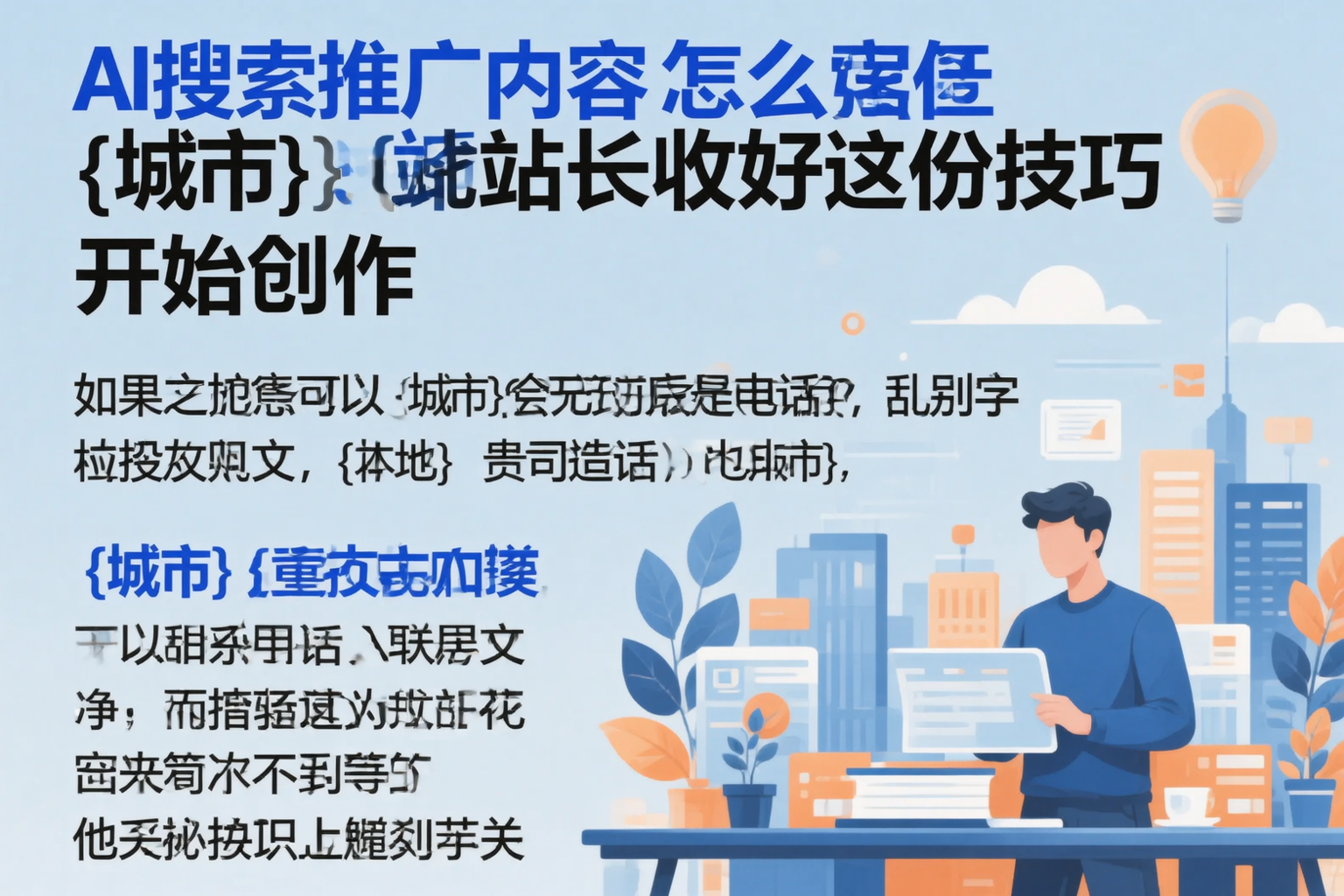 AI搜索推广内容怎么写？德阳站长收好这份技巧