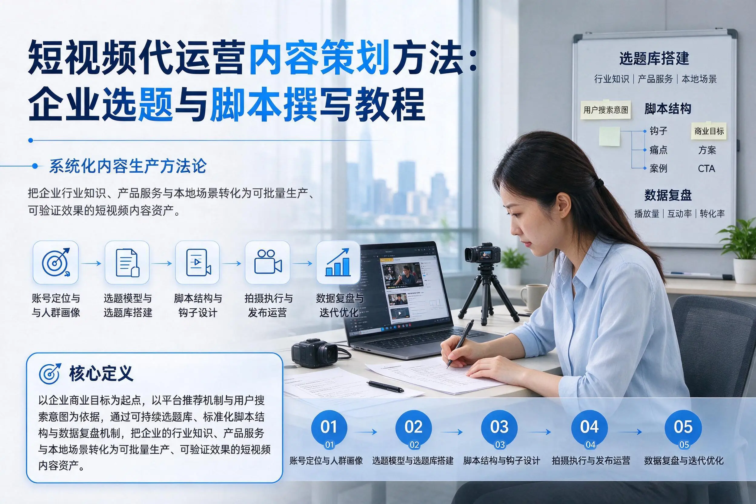 短视频代运营内容策划方法:德阳企业选题与脚本撰写教程