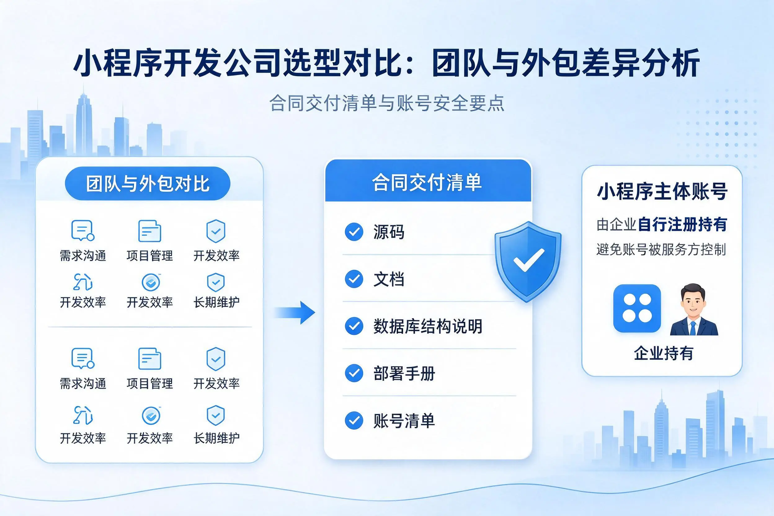 德阳小程序开发公司选型对比：团队与外包差异分析