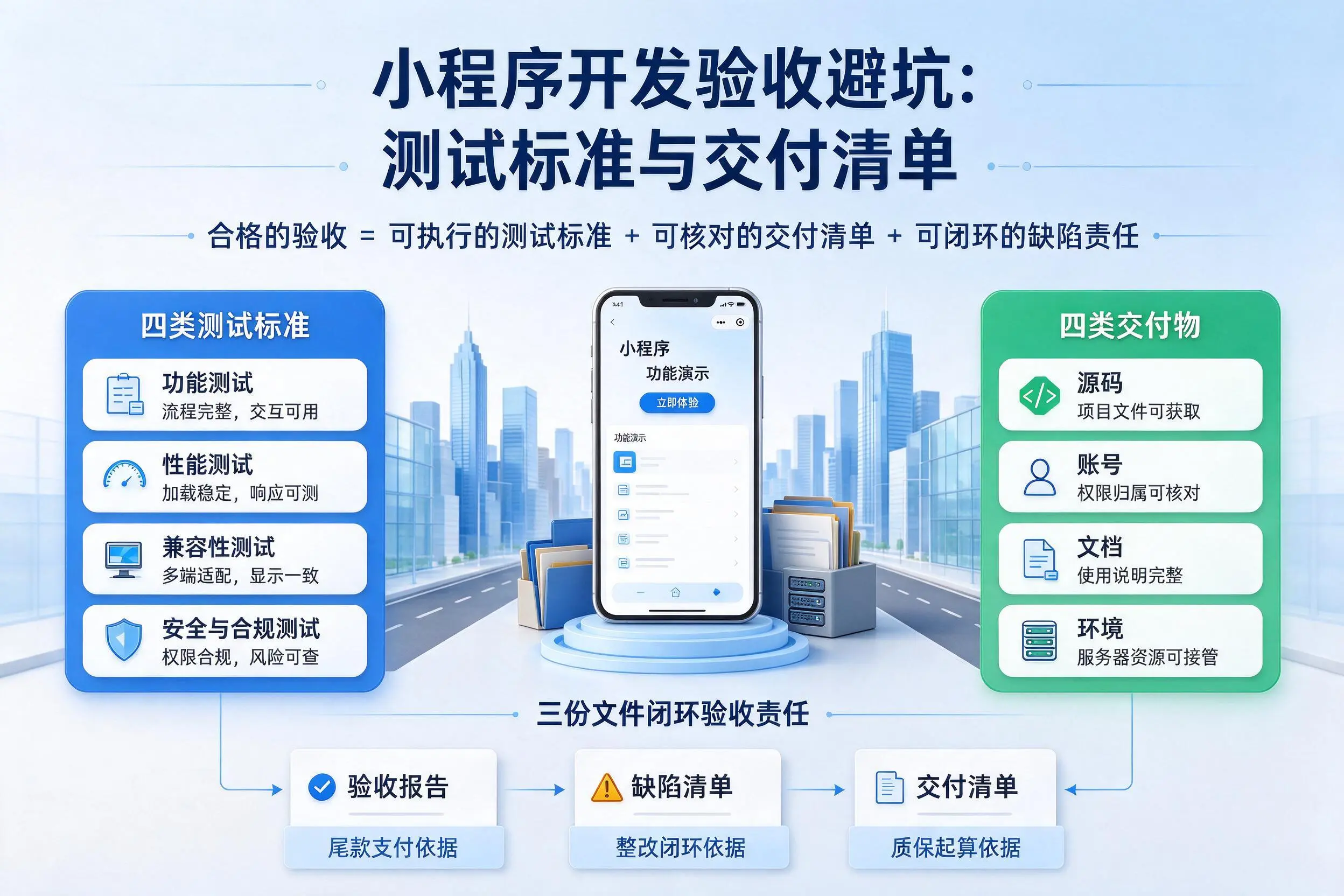 德阳小程序开发验收避坑：测试标准与交付清单