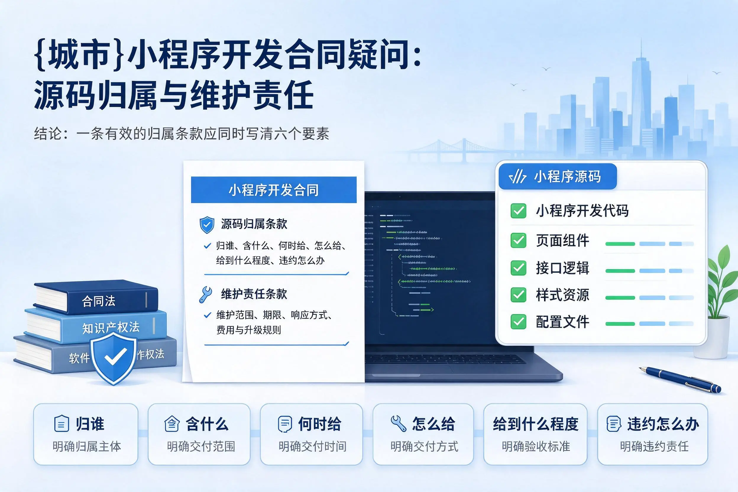 德阳小程序开发合同疑问：源码归属与维护责任