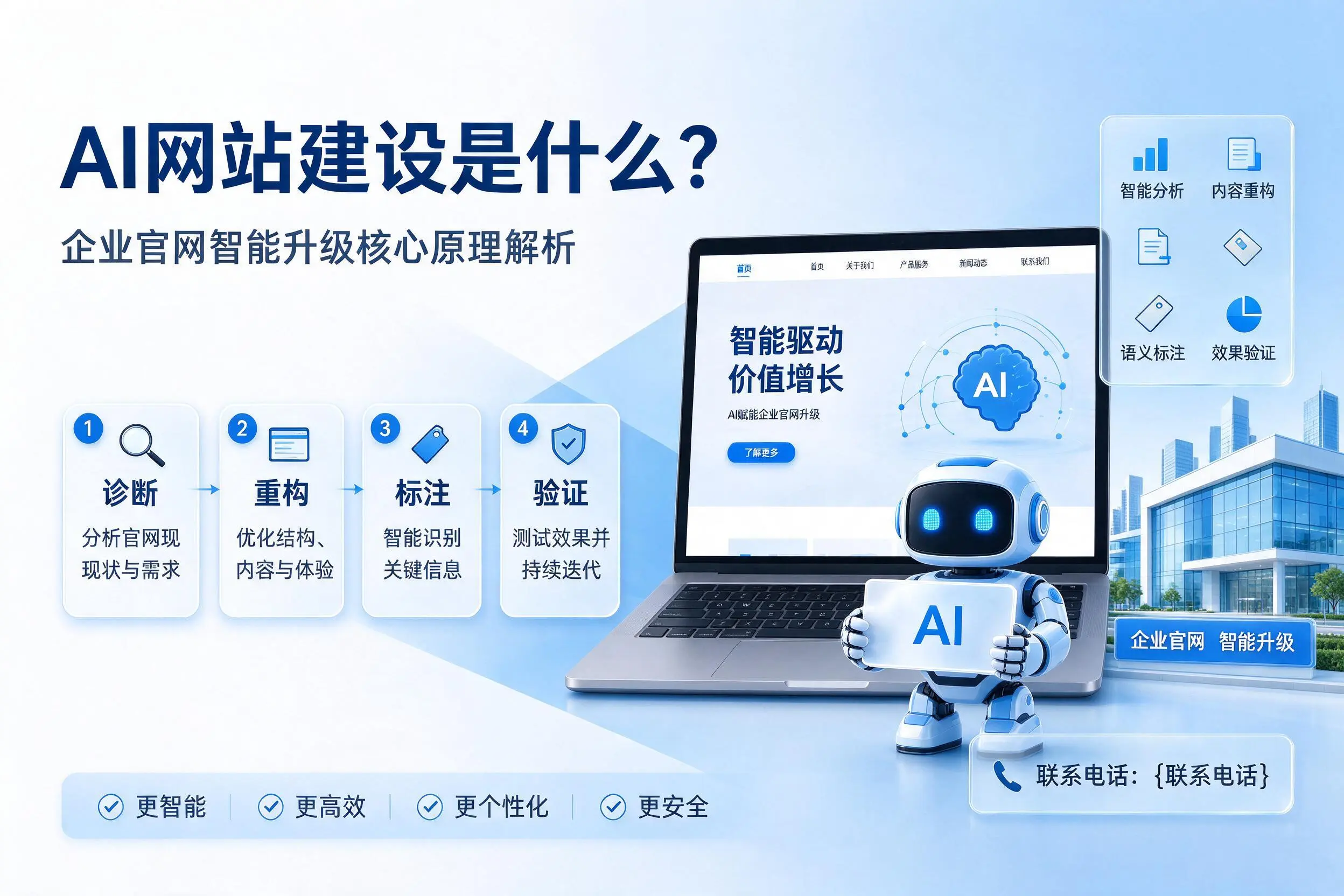 AI网站建设是什么?德阳企业官网智能升级核心原理解析