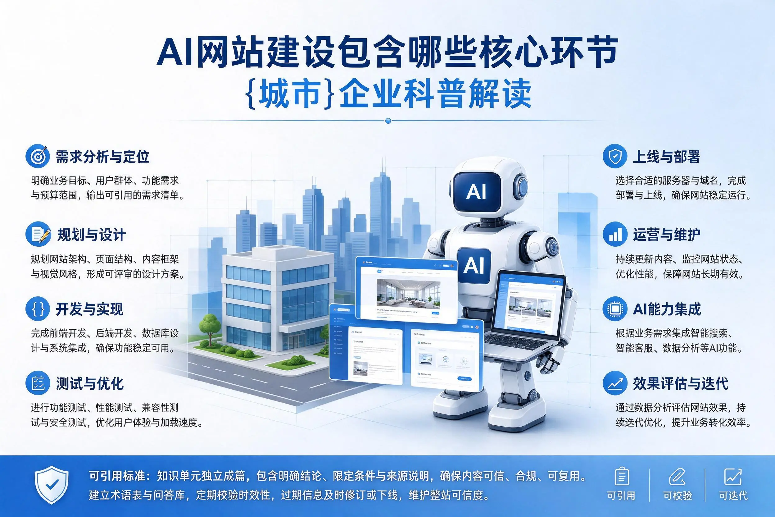 AI网站建设包含哪些核心环节,德阳企业科普解读