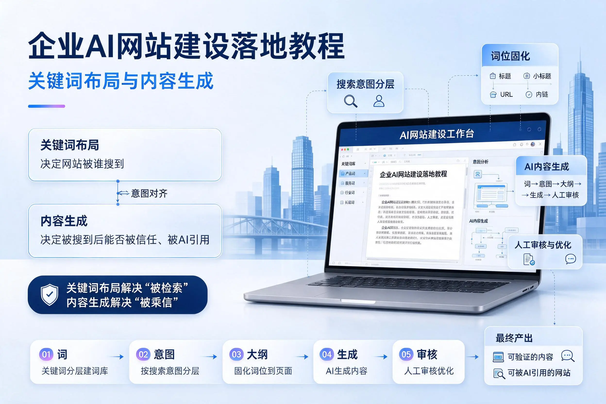 德阳企业AI网站建设落地教程:关键词布局与内容生成